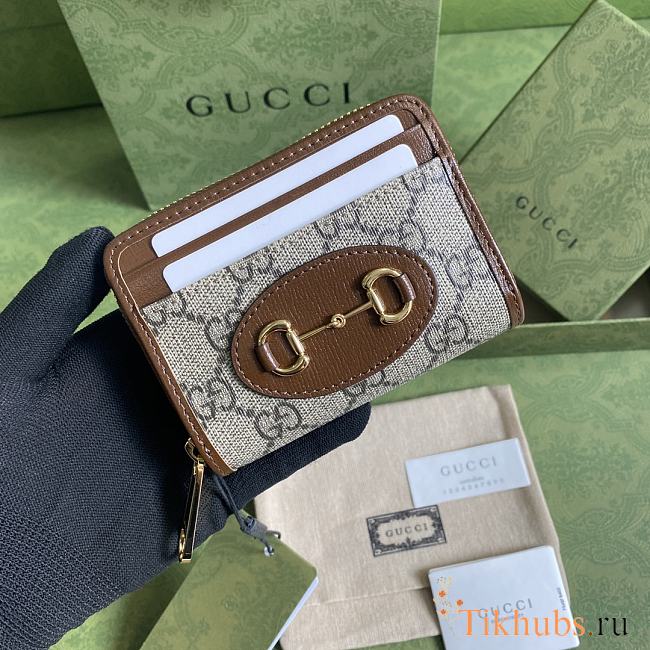 Gucci Wallet GG Marmont Brown 658549 Size 11.5 x 8.5 x 3 cm - 1