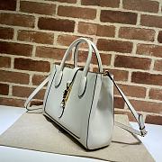 GG Jackie 1961 Medium Tote Bag White 649016 Size 30 x 24 x 12 cm - 3