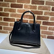 GG Jackie 1961 Medium Tote Bag Black 649016 Size 30 x 24 x 12 cm - 3