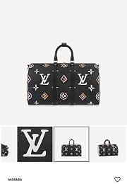 LV Keepall Bandoulière 45 Leopard Print M58656 Size 45 x 27 x 20 cm - 5