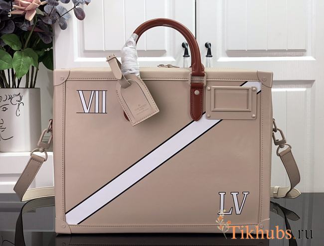 LV Soft Trunk Briefcase Apricot M44952 Size 29 x 38 x 8 cm - 1