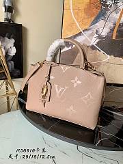 LV Petit Palais Monogram Khaki Silk Screen M58916 Size 29 x 18 x 12.5 cm - 1