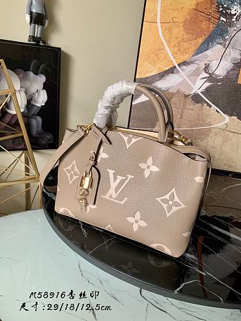 LV Petit Palais Monogram Apricot Silk Screen M58916 Size 29 x 18 x 12.5 cm