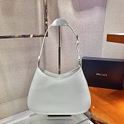 Prada Cleo Shoulder Bag White 1BC156 Size 30 x 18.5 x 4 cm - 3