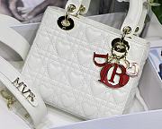 Dior Lady White M6010 Size 20 x 16.5 x 8 cm - 5