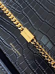 YSL Kate Crocodile Black 354119 Size 24 x 14.5 x 5.5 cm - 5