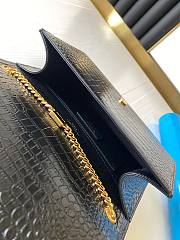 YSL Kate Crocodile Black 354119 Size 24 x 14.5 x 5.5 cm - 2