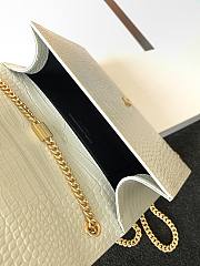 YSL Kate Crocodile White 354119 Size 24 x 14.5 x 5.5 cm - 5