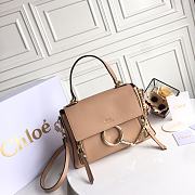 Chloe Faye Leather Shoulder Bag Beige 1322 - 6