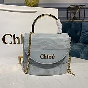 Chloe Small Aby Lock Handbag Blue 6035 Size 16 x 7 x 15 cm - 1