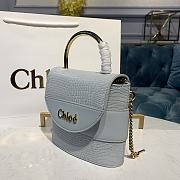 Chloe Small Aby Lock Handbag Blue 6035 Size 16 x 7 x 15 cm - 4