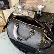 LV Speedy Bandoulière 25 Monogram Empreinte Leather in Black M58524 Size 25 x 19 x 15 cm - 4