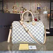 Louis Vuitton Speedy Bandoulière 30 Damier Azur Canvas Size 30 x 21 x 17 cm - 1