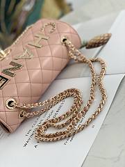 Chanel Flap Bag CC LOGO Pink 9913 Size 23 x 14 x 7 cm - 6