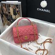 Chanel Handle Bag Pink Size 20 x 14 x 7 cm - 3