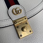 Gucci GG Ophidia Handbag White Leather 651055 Size 25 x 17.5 x 7 cm - 6