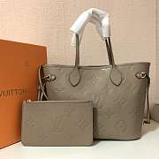 LV NEVERFULL MM M45686 Tourterelle Gray Size 31 x 28 x 14 cm - 1