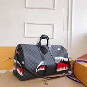 LV KEEPALL Bandoulière 55 N56149 Size 55 x 31 x 26 cm - 6