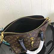 LV Original Monogram Flower Zipped Tote Mm Black M44347 Size 36 x 28 x 17 cm - 4