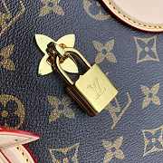 LV Original Monogram Flower Zipped Tote BB Beige M44359 Size 29 x 24 x 14 cm - 2