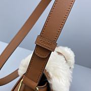 Celine Lamb Hair Saddle Bag 60065 Size 27 x 8 x 22 cm - 3