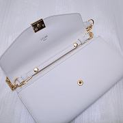 Celine Smooth Calfskin Chain Wallet 0177 Size 19 x 9 cm - 3