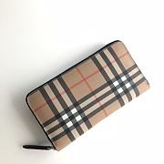 Burberry Canvas Full Zipper Wallet Size 19 x 10 x 2.5 cm - 1