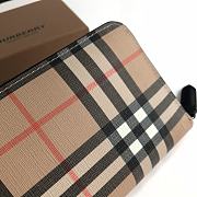 Burberry Canvas Full Zipper Wallet Size 19 x 10 x 2.5 cm - 3