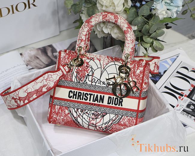 Dior Lady Love Series M8002 Size 24 x 20 x 11 cm - 1