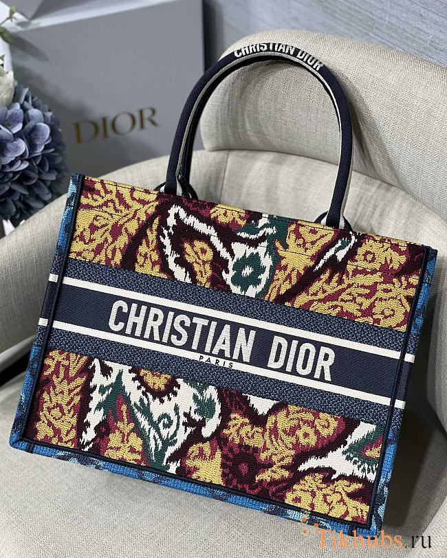 Dior Book Tote Blue Maple Leaf M1286 Size 36.5 x 28 cm - 1