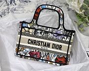 Dior Mini Book Tote Pastoral Flower M1286 Size 23 x 17 x 7 cm - 1