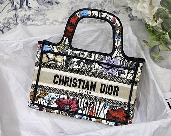 Dior Mini Book Tote Pastoral Flower M1286 Size 23 x 17 x 7 cm