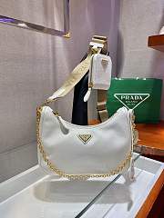 Prada Nylon Hobo Hand-Carried/Underarm Bag White 1BH204 Size 22 x 12 x 6 cm - 2