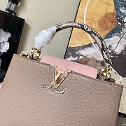 LV Light Coffee Medium Capucines M99336 Size 31.5 x 20 x 11 cm - 3