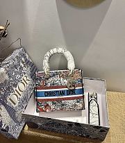 Dior Lady D-Lite Reverse Juyi Printing Size 24 x 20 x 11 cm - 1