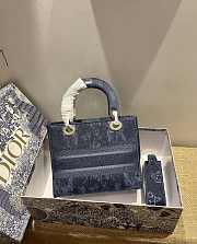 Dior Lady D-Lite Reverse Jean Size 24 x 20 x 11 cm - 2