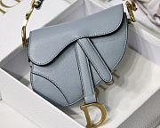 Dior Saddle Mini Light Blue M6008 Size 12 x 7.5 x 5 cm - 4