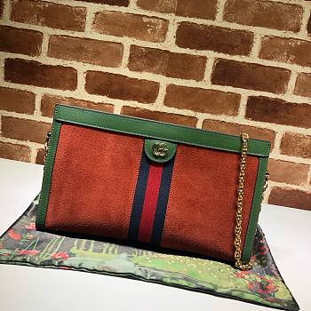 Gucci Single-Shoulder Orange Green 503876 Size 32.5 x 20 x 10 cm