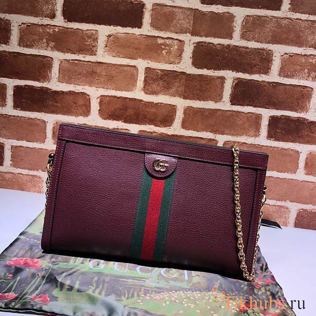 Gucci Single-Shoulder Wine Red 503876 Size 32.5 x 20 x 10 cm - 1