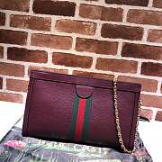 Gucci Single-Shoulder Wine Red 503876 Size 32.5 x 20 x 10 cm - 4