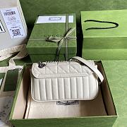 Gucci GG Marmont White 446744 Size 23 x 14 x 6 cm - 4