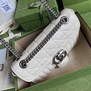 Gucci GG Marmont White 443497 Size 26 x 15 x 7 cm - 5