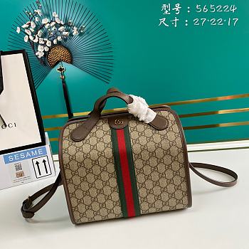 Gucci Mini Bag Office Deer GG Canvas 565224 Size 27 x 22 x 17 cm