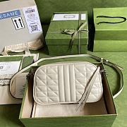 Gucci GG Marmont White 447632 Size 24 x 12 x 7 cm - 3