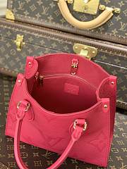 LV Onthego Rose Red M45660 Size 25 x 19 x 11.5 cm - 5