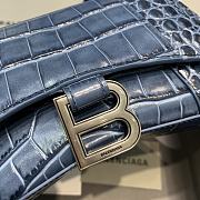 Balencia Parisian Crocodile Navy Blue Size 19 x 8 x 11 cm - 3