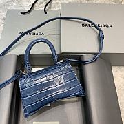 Balencia Parisian Crocodile Navy Blue Size 19 x 8 x 11 cm - 2