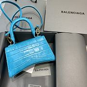 Balencia Parisian Crocodile Sky Blue Size 19 x 8 x 11 cm - 2