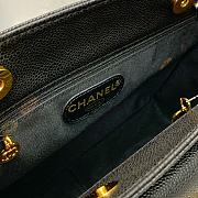 Chanel Vintage Shopping Bag Black 6706 Size 26 x 10.5 x 22 cm - 4