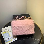 Chanel Lamb Wool Fabric Pink Size 30 x 20 x 10 cm - 6